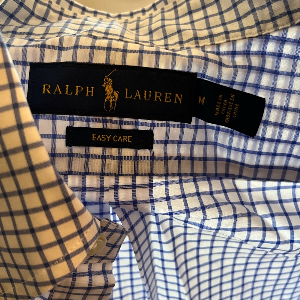 NWT Mens Ralph Lauren Easy Care Poplin shirt